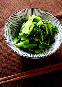 レンジで簡単★小松菜と三つ葉のお浸し