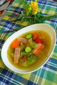  サラダ野菜のスープ