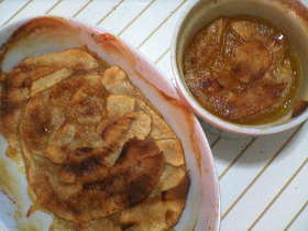 りんごのスライス焼き(ココット皿)