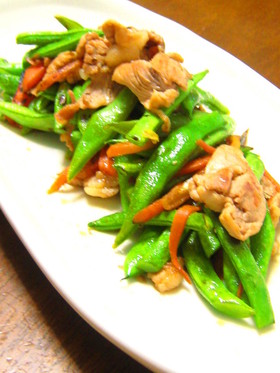 いんげんと豚肉のアジアン風炒め✿