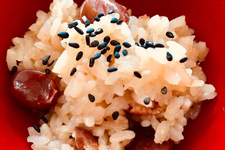 炊飯器で簡単 金時豆で作る岩手のお赤飯 レシピ 作り方 By ながれいし厨房 クックパッド 簡単おいしいみんなのレシピが355万品