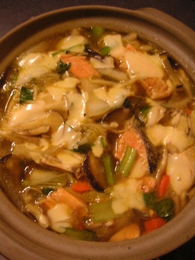 和風カレーチーズ鍋