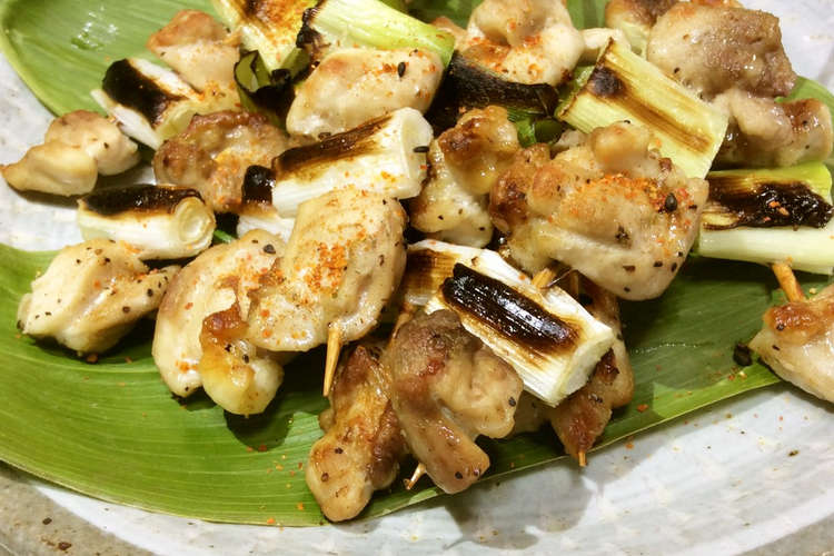 手軽に焼き鳥 塩コショウ味 レシピ 作り方 By ぴんの クックパッド 簡単おいしいみんなのレシピが354万品