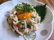 鶏ささみと納豆のサッパリ和風ユッケの写真