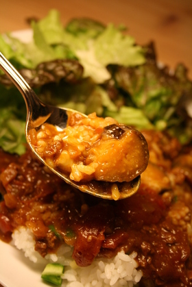 家庭円満♡カレー(なすと挽肉)