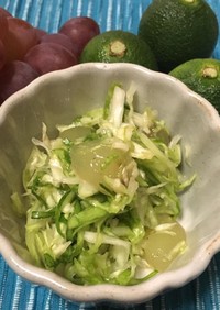 キャベツとへべすのシンプルサラダ