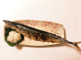 簡単☆グリルでまるごとさんまの塩焼き