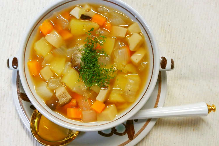 簡単ランチ ころころ野菜のコンソメスープ レシピ 作り方 By 331ミミイ クックパッド 簡単おいしいみんなのレシピが377万品