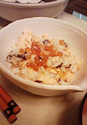 鮭とイクラの親子丼