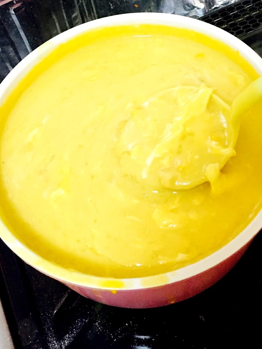 トロトロの食べるコーンスープの画像