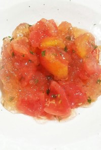 夏にピッタリ‼トマトのお浸し冷やしゼリー