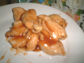 鶏胸肉で照り照りチキン