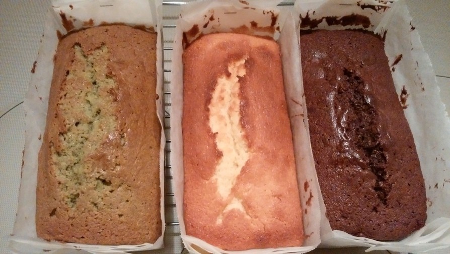 パウンドケーキ3種類の画像