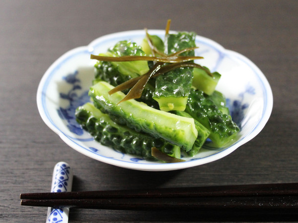 ゴーヤの昆布酢漬け