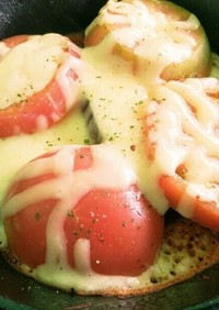 BBQレシピ!!トマトと茄子のチーズ焼き