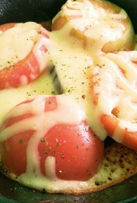 BBQレシピ!!トマトと茄子のチーズ焼き