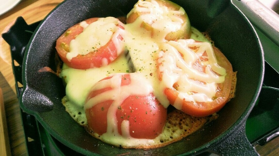BBQレシピ!!トマトと茄子のチーズ焼きの画像