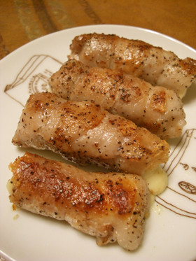 ちくわとチーズの豚肉巻き