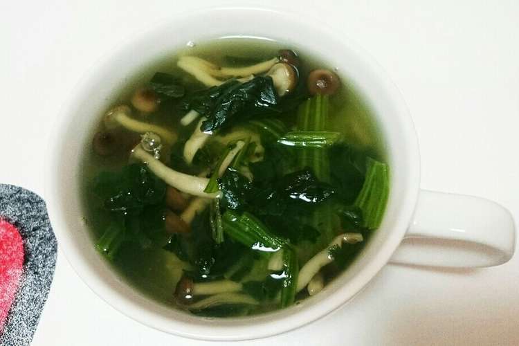 簡単 ほうれん草としめじのスープ レシピ 作り方 By Smile2525 クックパッド 簡単おいしいみんなのレシピが376万品