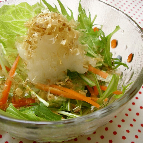 和風☆スープ仕立ての水菜サラダ