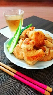 簡単節約☆鶏胸肉の揚げないコンソメ唐揚げの写真