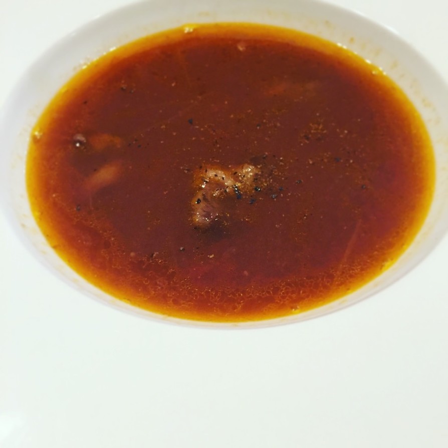 牛肉赤ワイン煮込みスープ仕立ての画像