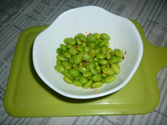 冷凍剥き枝豆のアヒージョ･オイル炒めの画像