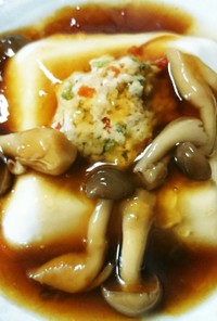 レンジで簡単❣豆腐の蒸しもの(*^^*)