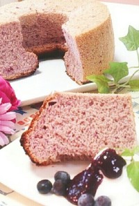 米粉のブルーベリーシフォンケーキ