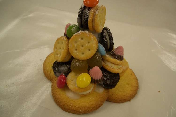 クリスマス お菓子のツリー簡単ミニ版 レシピ 作り方 By 梅ミッキー クックパッド 簡単おいしいみんなのレシピが357万品