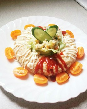 レンジで簡単、チキンミートローフ
