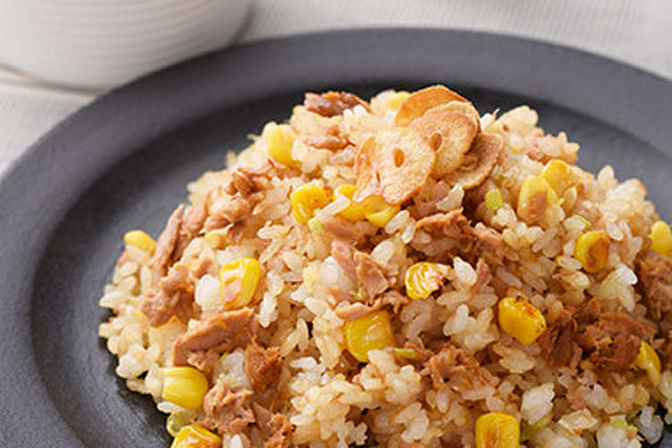 焦がし醤油のシーチキンにんにくチャーハン レシピ 作り方 By はごろもフーズ クックパッド 簡単おいしいみんなのレシピが352万品