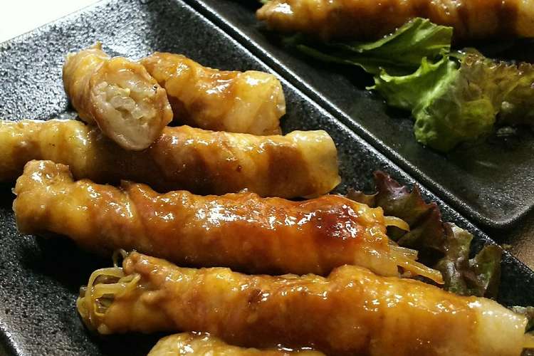 レンジで簡単 焼き肉タレ豚バラもやし巻 レシピ 作り方 By Yuka Iwata クックパッド 簡単おいしいみんなのレシピが349万品