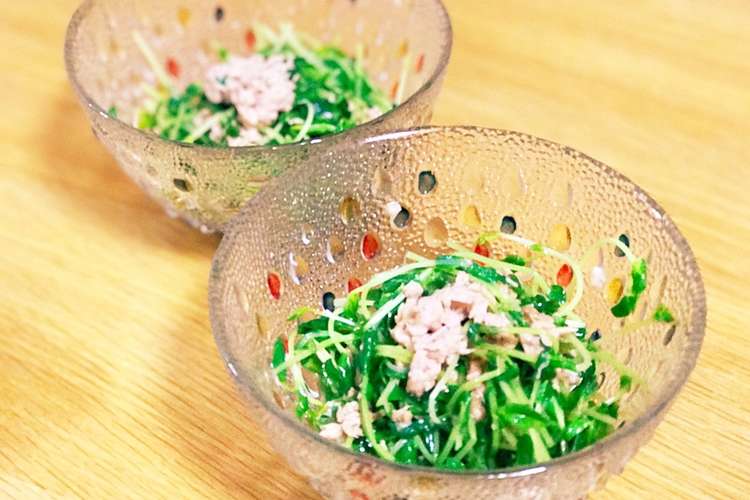 包丁要らず 豆苗とシーチキンのサラダ レシピ 作り方 By Pellitte クックパッド 簡単おいしいみんなのレシピが358万品