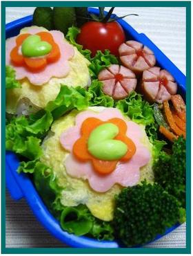 キャラ弁♪お花♪