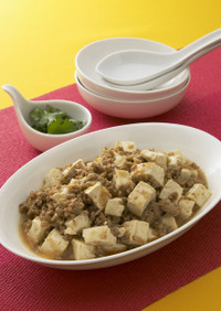 豆腐と香菜で作るアジアンマーボー