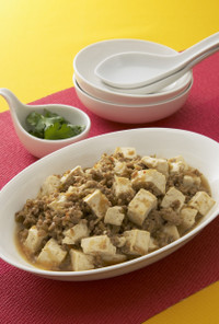 豆腐と香菜で作るアジアンマーボー