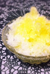 糖質制限◆かき氷に簡単レモンシロップ