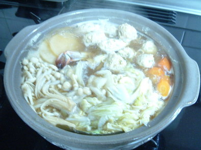 スープが美味しい！鶏ミンチな団子鍋！の写真