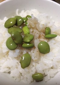 超簡単バカタレの枝豆ご飯