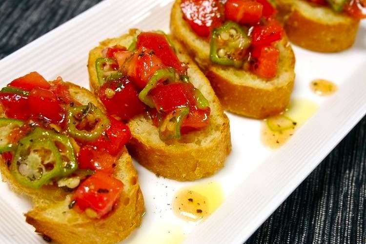 簡単 和風ブルスケッタ レシピ 作り方 By だんどり亭 クックパッド