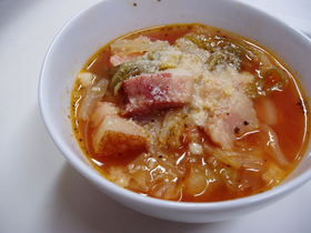 キャベツたっぷり こくうまスープ☆