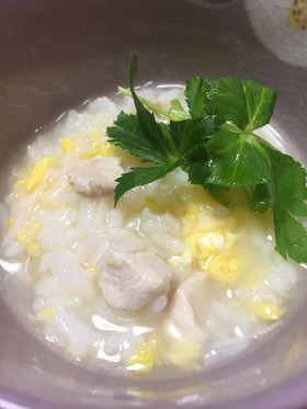 旨味いっぱいで簡単☆ホタテと鶏の中華粥