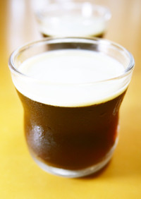 コーヒーゼリー(無糖)～黒みつ豆乳がけ～