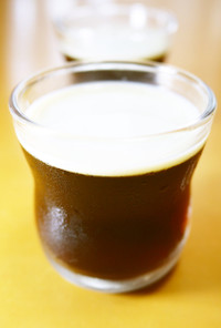コーヒーゼリー(無糖)～黒みつ豆乳がけ～