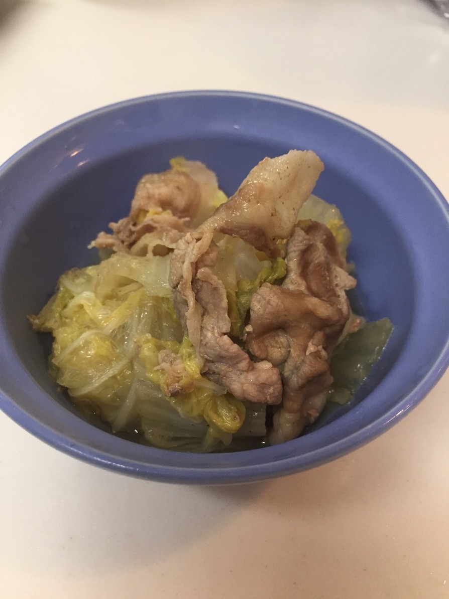 【簡単10分】白菜と豚の煮物の画像