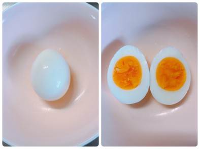 茹で卵作り方＊剥き方の写真