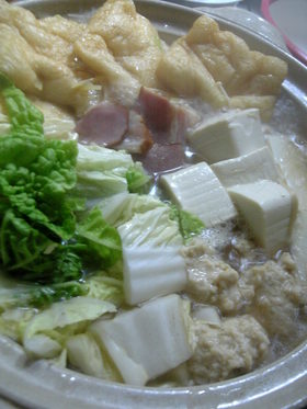 鶏団子と白菜 塩ちゃんこ。