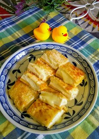 フライパンで作る豆腐のチーズはさみカツ