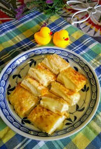フライパンで作る豆腐のチーズはさみカツ